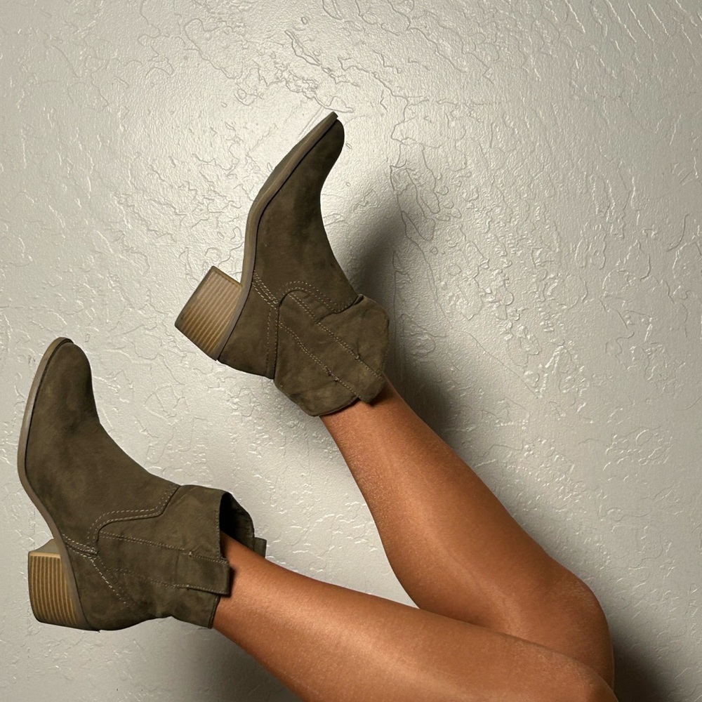 Merona Olive Ankle Boots for Women